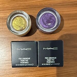 MAC Pro Longwear Paint Pot Set - Gold and Purple